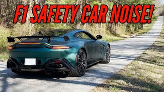 F1 Safety Car Exhaust  Aston Martin Vantage F1 Edition [upl. by Daveda]