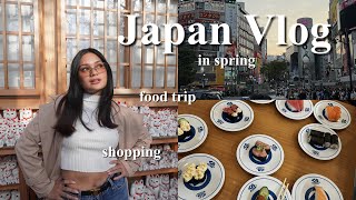 JAPAN VLOG  spring days food trip amp shopping  haul 🌸 [upl. by Mikkanen]