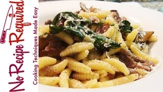 Pasta Cavatelli with Mushrooms and Duck  NoRecipeRequiredcom [upl. by Ilenna]