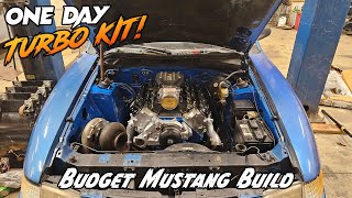 Throwing Together A Turbo Kit For The SN95 Mustang Street Car BUDGET BUILD [upl. by Kirstin]