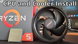 How to install a Ryzen CPU and its Wraith Stealth Cooler  AM4 socket  AMD [upl. by Lozar]