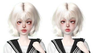 ZEPETO Girl Face Tutorial with COINS ONLY II [upl. by Llewej]