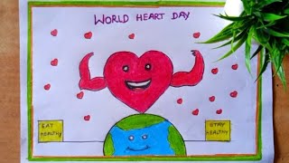 World Earth Day Drawing  How to Draw Save Earth Poster Easy step by step [upl. by Kirch]