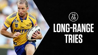 Breathtaking longrange tries  NRL Throwback  Burt Langer Alexander and more [upl. by Javler723]