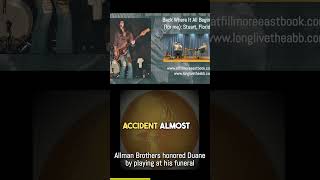 Allman Brothers Band stared down unimaginable loss to play at Duane Allmans funeral [upl. by Eeltrebor]