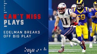 Brady amp Edelmans 27Yard Connection the Longest Play So Far  Super Bowl LIII Can’tMiss Play [upl. by Goran]