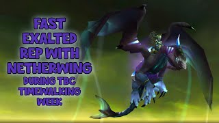 WoW  Fast Exalted Rep with Netherwing During The Burning Crusade Timewalking Week For 6 Easy Mounts [upl. by Trawets]