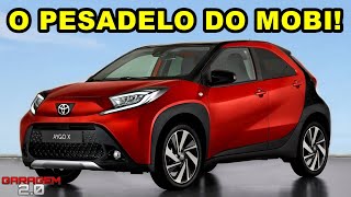 NOVO TOYOTA AYGO X 2022 O Maior Rival do Kwid e Mobi [upl. by Iam]