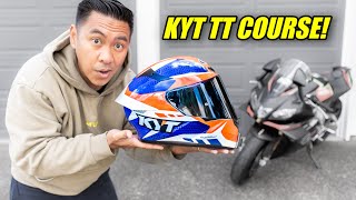 AFFORDABLE MOTORCYCLE HELMETS DON’T HAVE TO SUCK  KYT TT COURSE REVIEW [upl. by Sidwohl]