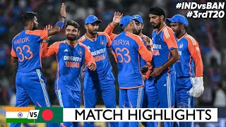 India vs Bangladesh 3rd T20 Cricket Match Full Highlights Cricket Live Highlights 12102024 [upl. by Risay436]