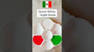 GreenWhiteRed🇲🇽colormixingasmrytshorts colourssatisfying [upl. by Oigroeg]