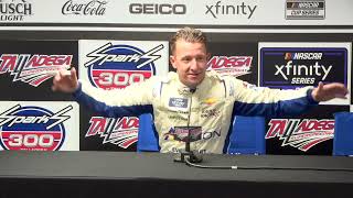 AJ Allmendinger after Talladega win quotI still dont like this racingquot [upl. by Aleek]