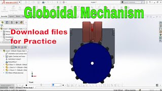 How to Make Globoidal Cam Indexer Mechanism in SolidWorks [upl. by Bowie623]