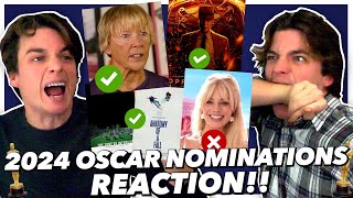 2024 Oscar Nominations REACTION [upl. by Ben403]