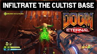 INFILTRATE THE CULTIST BASE Skeleton Statue Puzzle  DOOM Eternal [upl. by Odlanor]