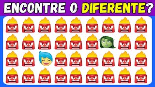 ENCONTRE O EMOJI DIFERENTE  EDIÃ‡ÃƒO Divertida Mente  Apenas 1 das pessoas acertam tudo [upl. by Adnek287]