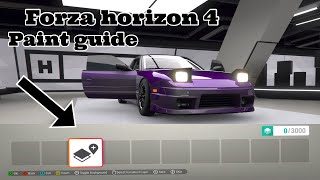 Forza horizon 4 paint guide [upl. by Siobhan]