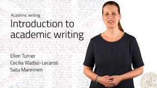 Introduction to Academic Writing [upl. by Nollaf]