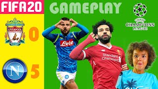 LIVERPOOL vs NAPOLI Poker di Llorrente Pronostico Fifa 20 Gameplay Holly e Benji Mode On [upl. by Jairia]