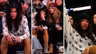 Michelle Rodriguez Scores A Super Model at the Knicks Game  TMZ [upl. by Rexer]