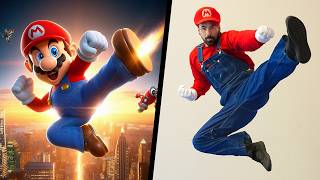 Stunts From Super Mario In Real Life [upl. by Feinleib818]