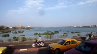 Ride through Bamako Mali Crossing Niger River Part 1 [upl. by Yralih]