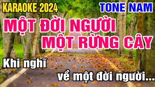 Một Đời Người Một Rừng Cây Karaoke Tone Nam Nhạc Sống gia huy karaoke [upl. by Shepley773]