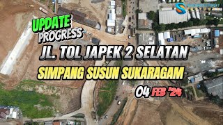 Update Simpang Susun Sukaragam  Jl Tol Jakarta  Cikampek 2 Selatan  04 Februari 2024 [upl. by Shauna969]