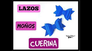 TUTORIAL LAZOS DE CUERINA  MOÑOS  ACCESORIOS PARA NIÑA  ACCESORIOS PARA CABELLO  GANCHOS CABELLO [upl. by Antonie]