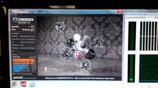 Quad Opteron home PC populated with dual Opteron 6180SE running Cinebench 115 Now quiet [upl. by Akihsat]