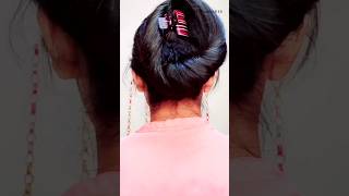 Bun Hairstyle 🌹hairstyle viralshort shorts short hairstyles hairtutorial viral hairstylist [upl. by Nohtanhoj]