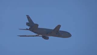 US Air Force McDonnell Douglas KC10A Extender 791948 SUU Takeoff 21L FINAL FLIGHT OF KC10 [upl. by Notlimah335]