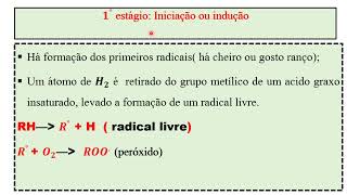 Garantido Tudo que precisa saber sobrequot A rancidez oxidativa nos lipideosquot [upl. by Krebs]