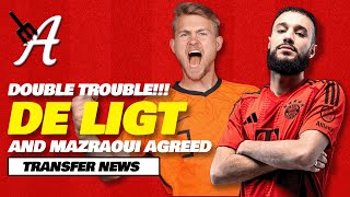 DE LIGT amp MAZRAOUI is a DONE DEAL MUFC Transfer News [upl. by Herrod]