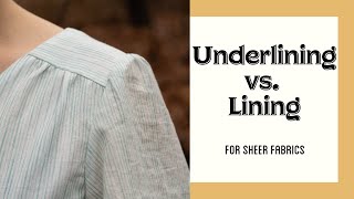 Underlining vs Lining  which to use [upl. by Anot322]