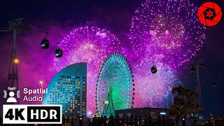 2024 Japan Fireworks  Yokohama Minatomirai  4K HDR [upl. by Pallua]