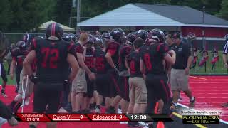 Smithville Sports Varsity Football Edgewood vs Owen Valley 090718 [upl. by Eixam]