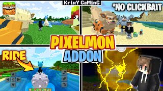 NEW PIXELMON MOD FOR MINECRAFT PE  BEDROCK   REAL PIXELMON MOD FOR MCPEMCBE  2024 [upl. by Langley]