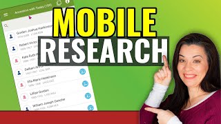 Quickly Do Genealogy Research on FamilySearch Mobile App [upl. by Natie]