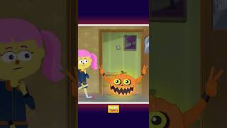 Teehee Town  Pumpkin Finger Family Ver 1 nurseryrhymes shortsfeed halloween kidssongs [upl. by Ahseryt]