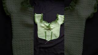 Crochet Victorian Corset Top 💚🍀 shorts crochet [upl. by Edlyn265]