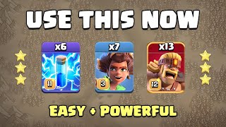 SO MANY 3 STARS using this EASY TH16 Attack Strategy Clash of Clans [upl. by Schwab]