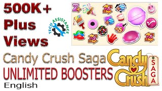 Candy Crush Saga  Top secret trick  unlimited boosters English [upl. by Verla]