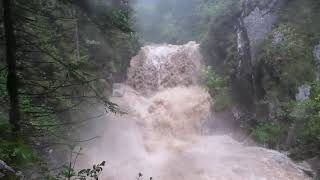 Extreme Regenfälle Wasserfälle RottachEgern Enterrottach bei Hochwasser [upl. by Nurav]