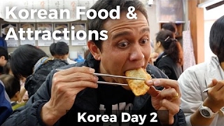 Amazing Korean Food and Attractions in Seoul Day 2 [upl. by Leakim]