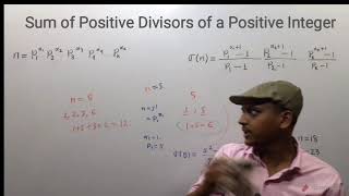 Sum of Positive Divisors of a Positive Integer [upl. by Tuesday]