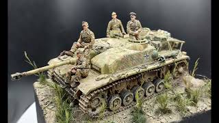 135 Diorama  Concrete Armoured StuG III AusfG wZimmerit [upl. by Past]