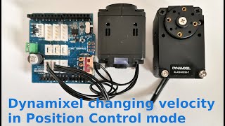 Changing Dynamixel velocity in Position Control mode [upl. by Nrublim]