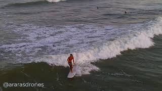 Final de Tarde com muito Surf e Drone em Praia da Cinelândia em Aracaju Sergipe v2 [upl. by Amie]