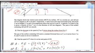 CIE Mechanics 1 Paper 4 code 970941 OctNov 2012 Exam Solutions [upl. by Manchester395]